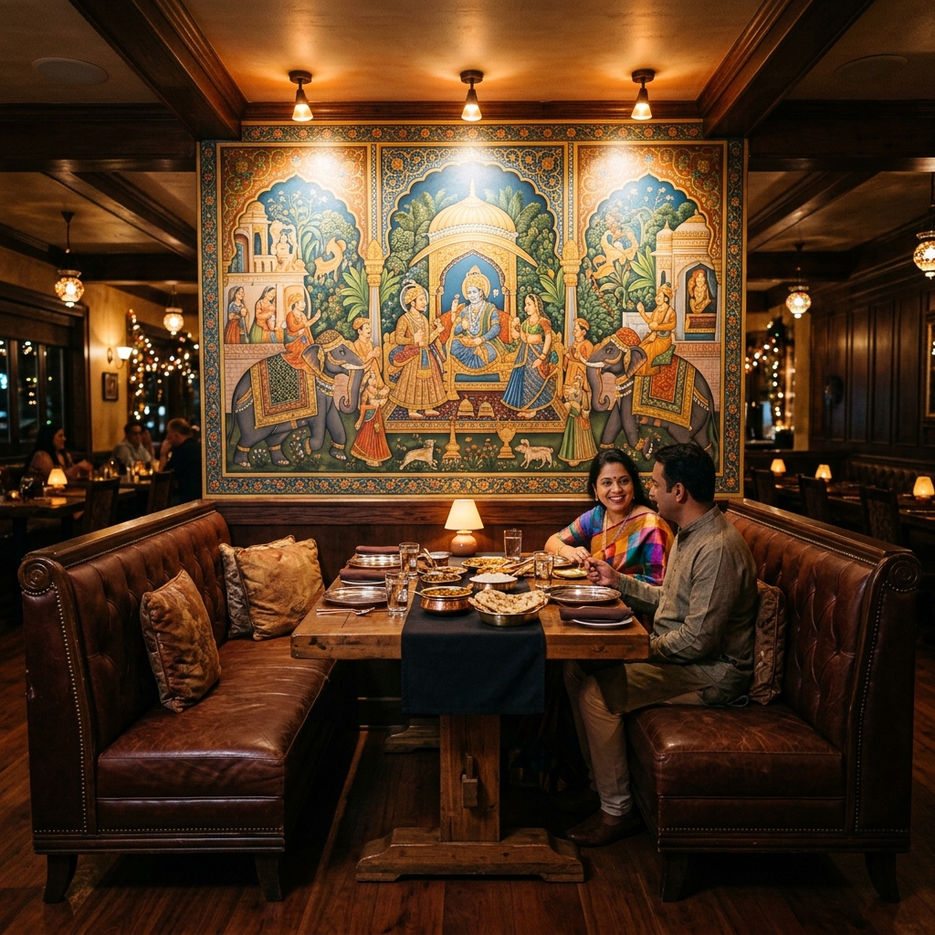 Traditional Indian Art Mural