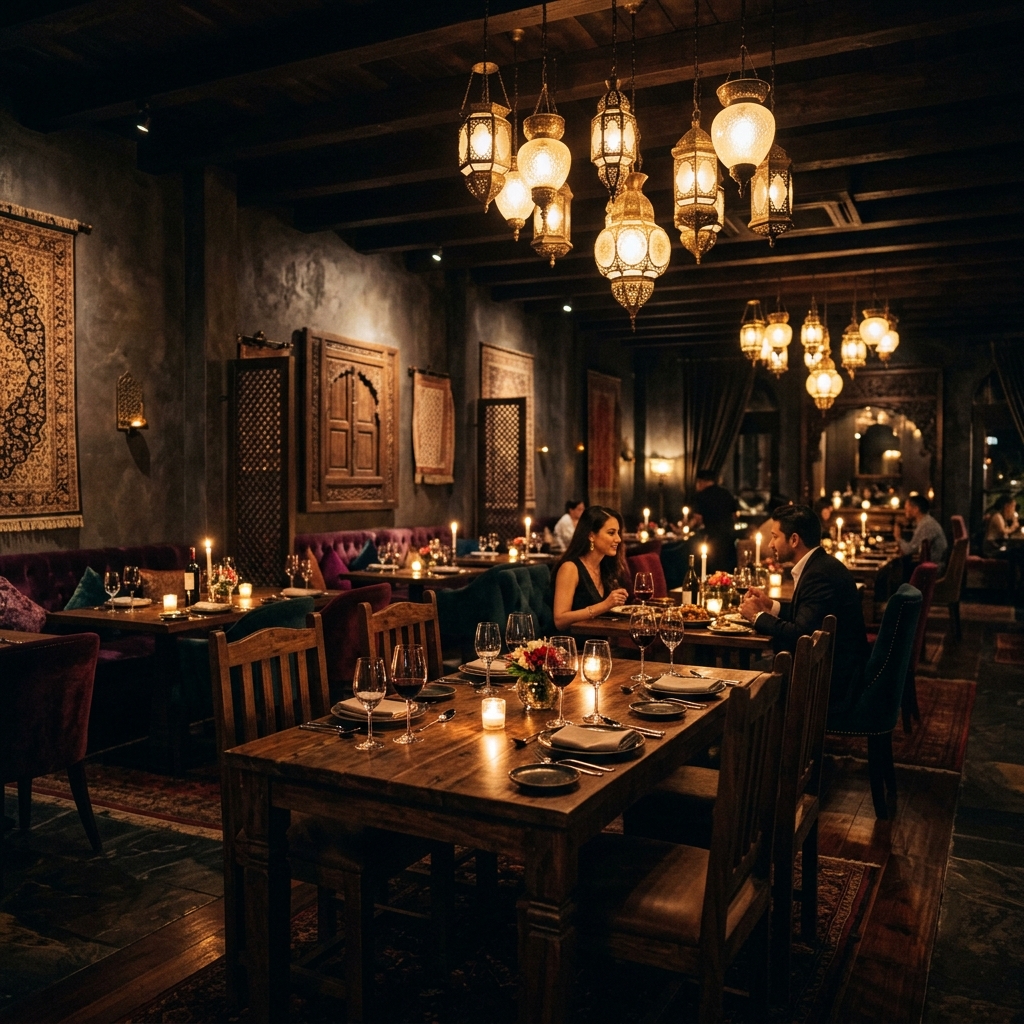 Lassi Lounge luxury ambient dining background